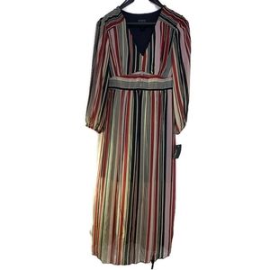 Enfocus Studio Long Sleeve Striped Dress